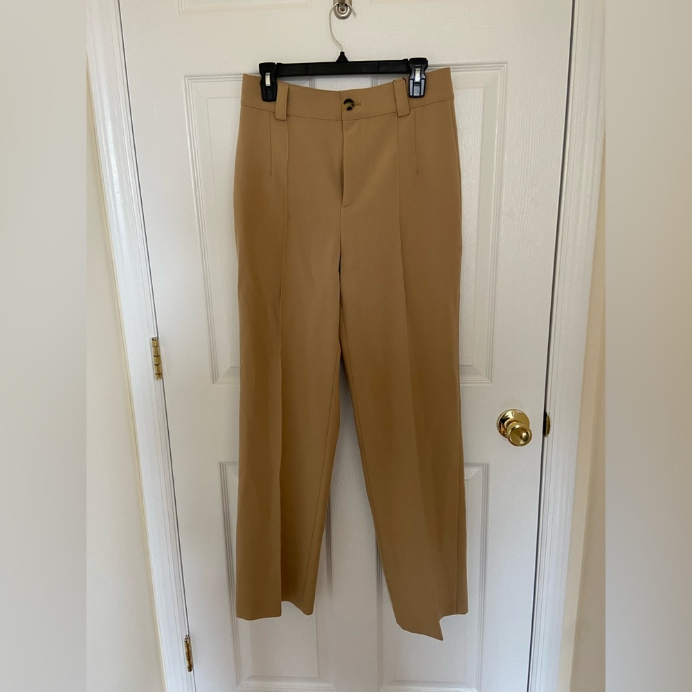 Zara Full Length Pants - Tan
